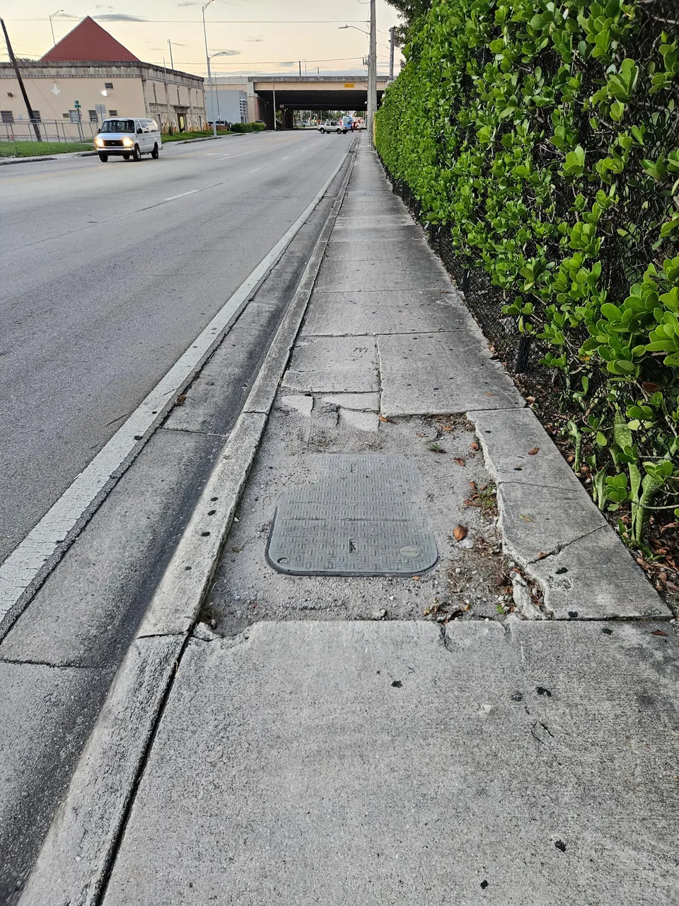 Sidewalk damage or obstruction